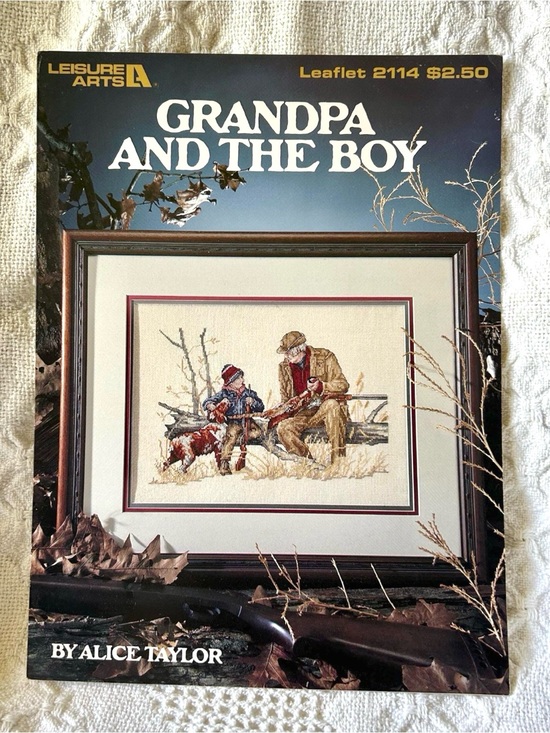 Leisure Arts Other - Grandpa and the Boy Cross Stitch Pattern Leaflet 2114- Leisure Arts - (1991)